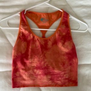 Cropped tie dye tank